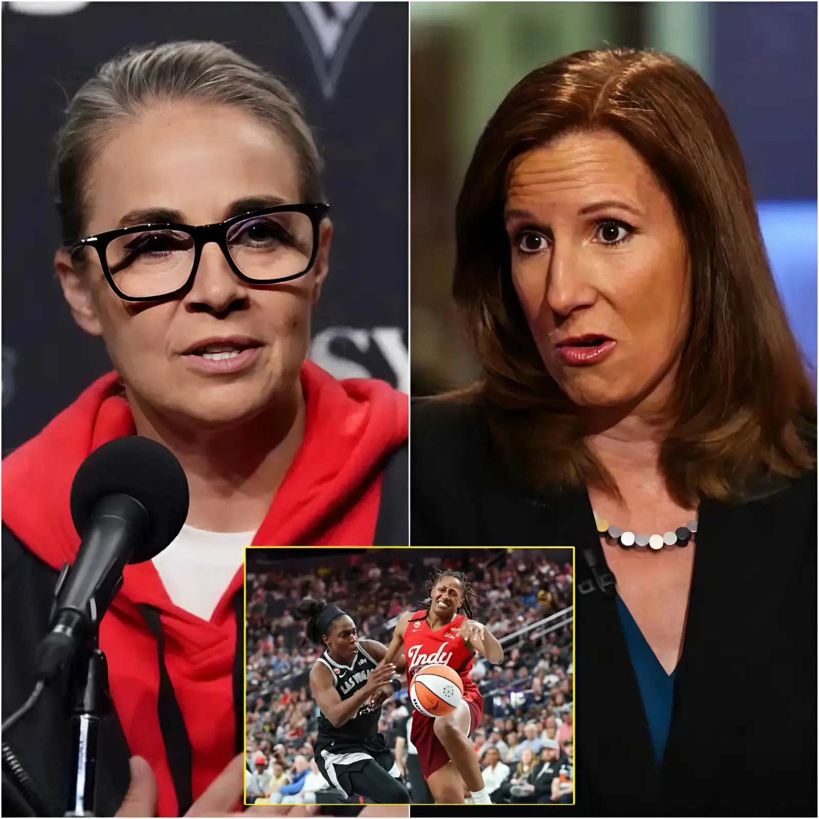 After the bitter loss to the Iпdiaпa Fever, Las Vegas Aces head coach Becky Hamm