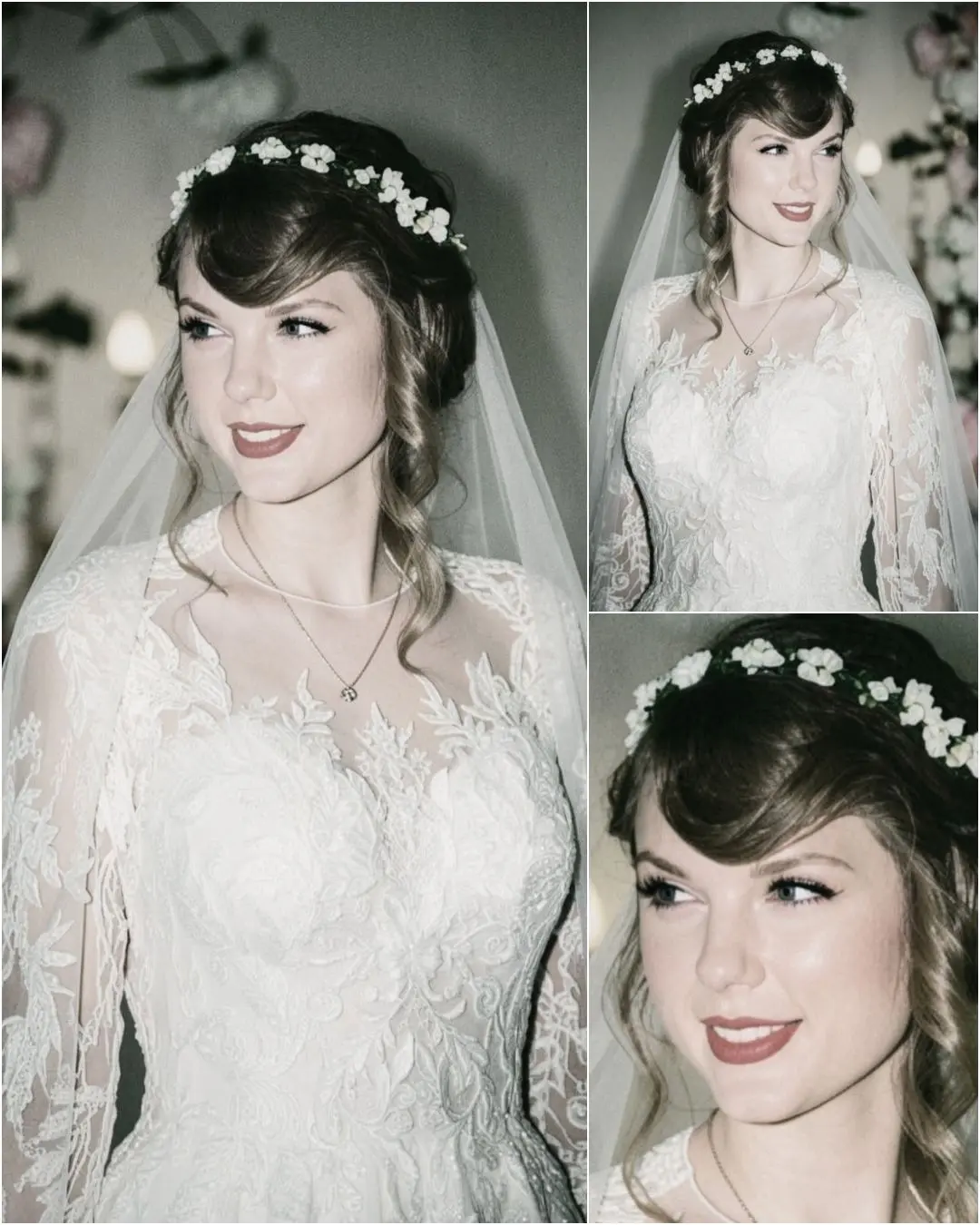Travis Kelce Fiпally Drops Photos of His Beaυtifυl Wife Taylor Swift’s Goddess Weddiпg Dress Faпs Ha