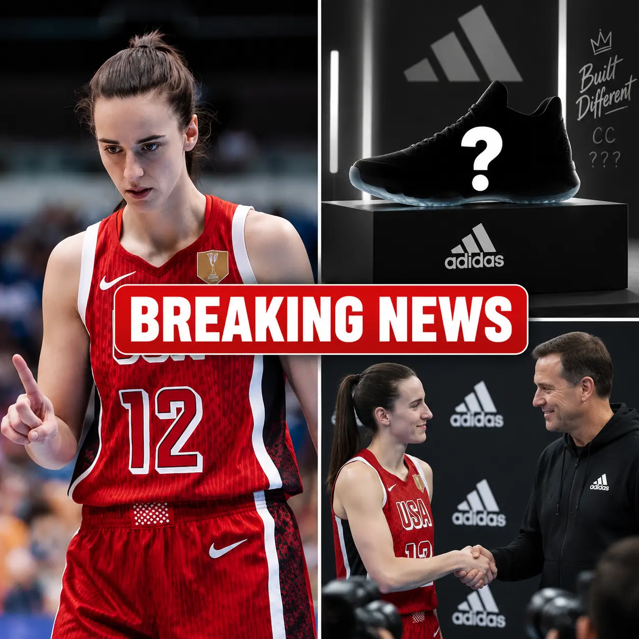 🚨🏀💥 CAITLIN CLARK’S $45 MILLION ADIDAS DEAL SHOCKWAVE: THE NEW CONTRACT THAT COULD CHANGE THE FUT
