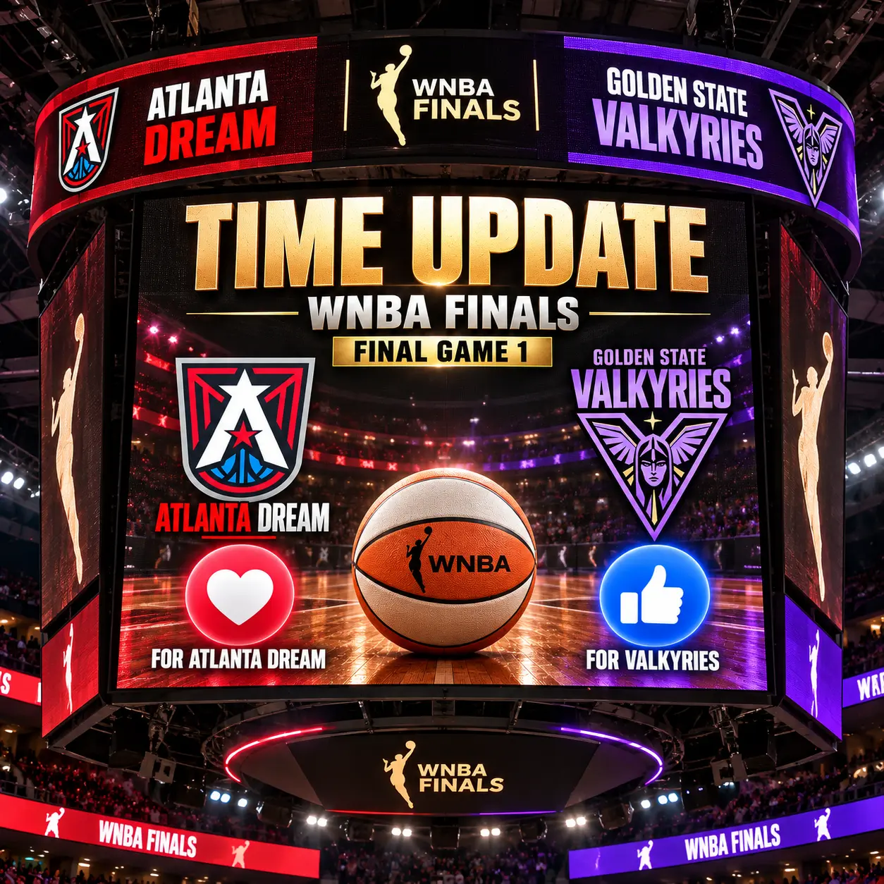🚨🏀 FINAL TIME UPDATE: ATLANTA DREAM VS GOLDEN STATE VALKYRIES IS ALMOST HERE — THE WNBA FINALS SPO