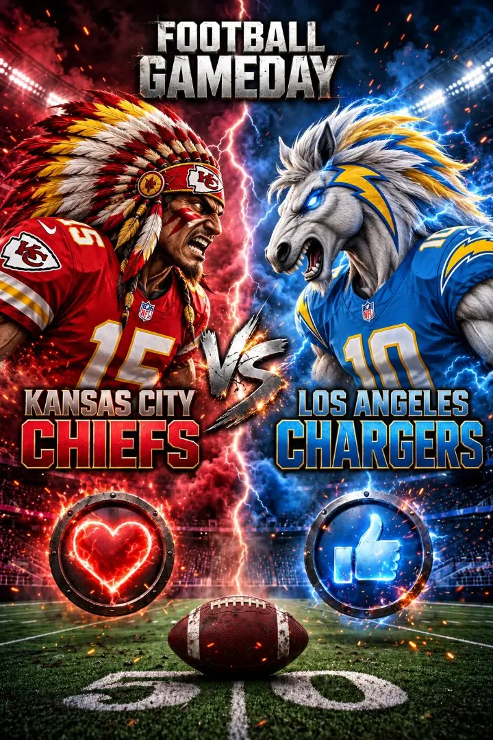 🚨🏈 NFL SHOWDOWN ALERT: KANSAS CITY CHIEFS VS. LOS ANGELES CHARGERS — ONE OF THE SEASON’S BIGGEST N