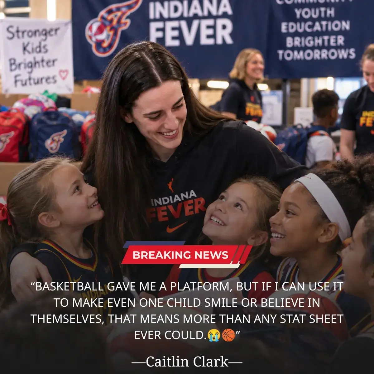 💙🏀 CAITLIN CLARK STEPS AWAY FROM THE SPOTLIGHT TO GIVE BACK - AND HER IMPACT OFF THE COURT MAY BE 