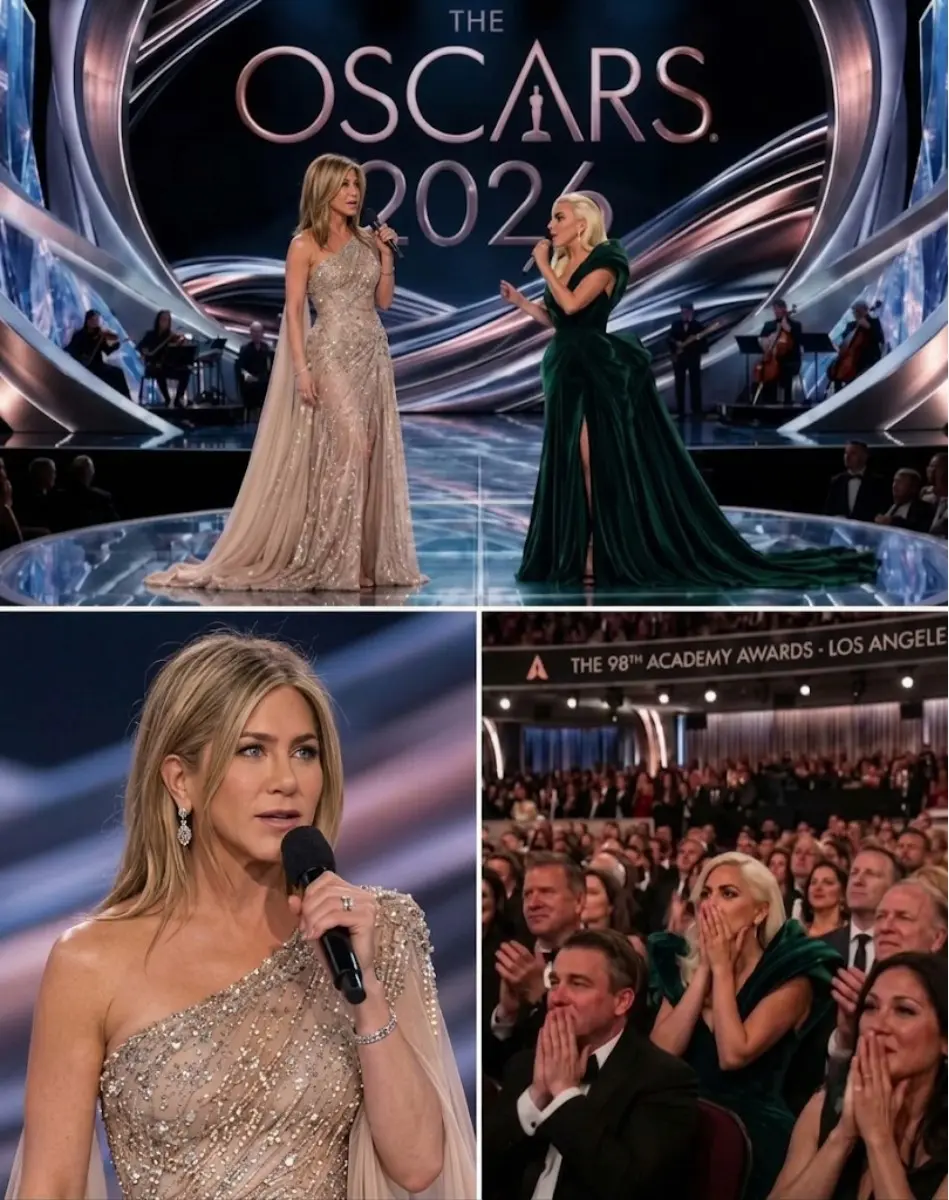 SHOCKING LAST NIGHT: Jennifer Aniston & Lady Gaga stole the show at the 2026 Oscars – a duet of ""Dr