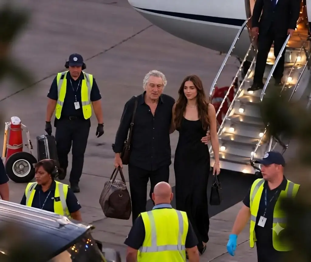 Robert De Niro’s Private Jet Arrival Sparks Curiosity: A Mystery Woman, a New Chapter, and Life Alon