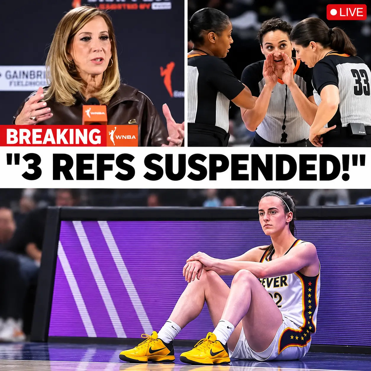 🚨 WNBA PLAYOFF OFFICIATING CONTROVERSY: CAITLIN CLARK'S SIXTH FOUL SPARKS OUTRAGE — BUT WERE REFERE