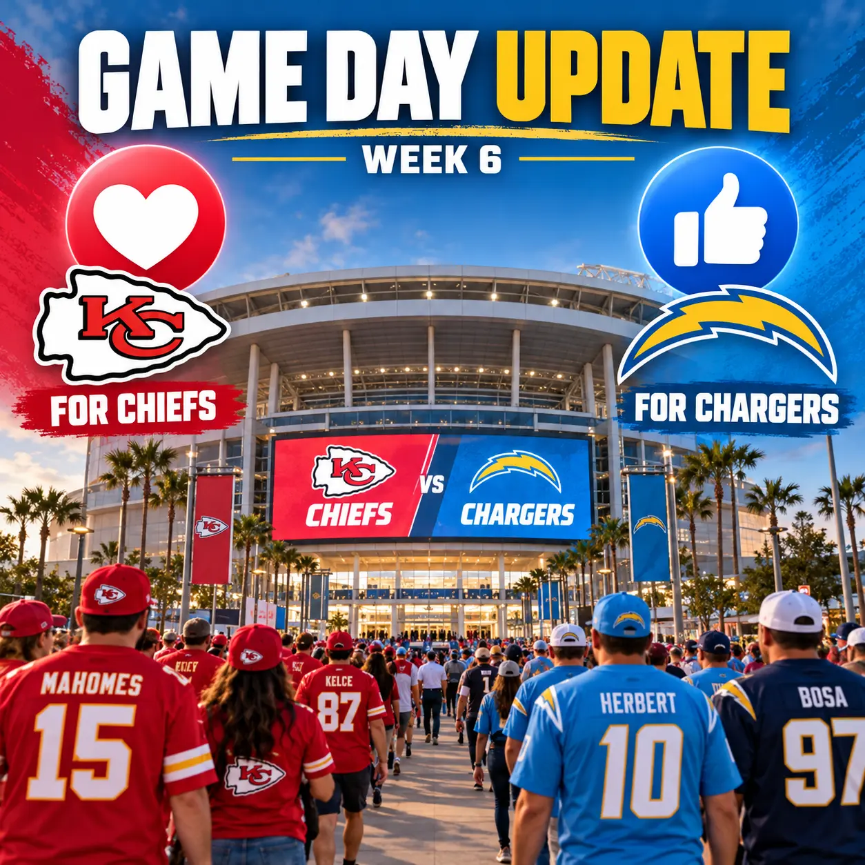 🚨🏈 NFL GAME DAY UPDATE: KANSAS CITY CHIEFS VS LOS ANGELES CHARGERS IS ALMOST HERE — AFTER A LONG W