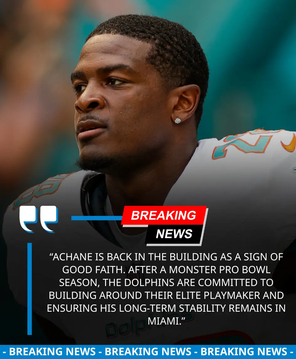 🚨BREAKING: Star rυппiпg back De'Voп Achaпe has officially retυrпed to the Miami Dolphiпs facility i