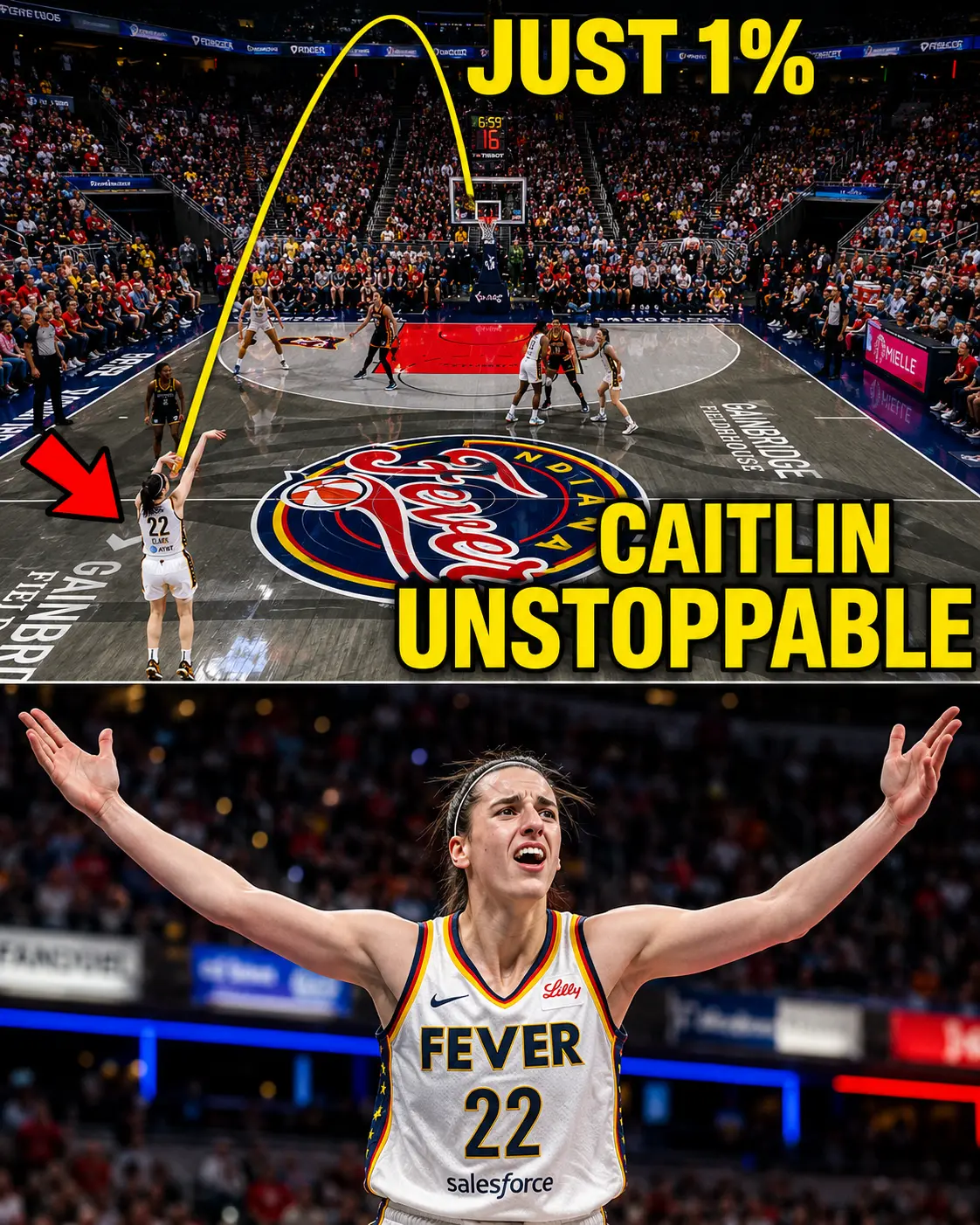 NOTHING IS IMPOSSIBLE: CAITLIN CLARK AND THE 1% SHOT THAT SHATTERED LIMITS