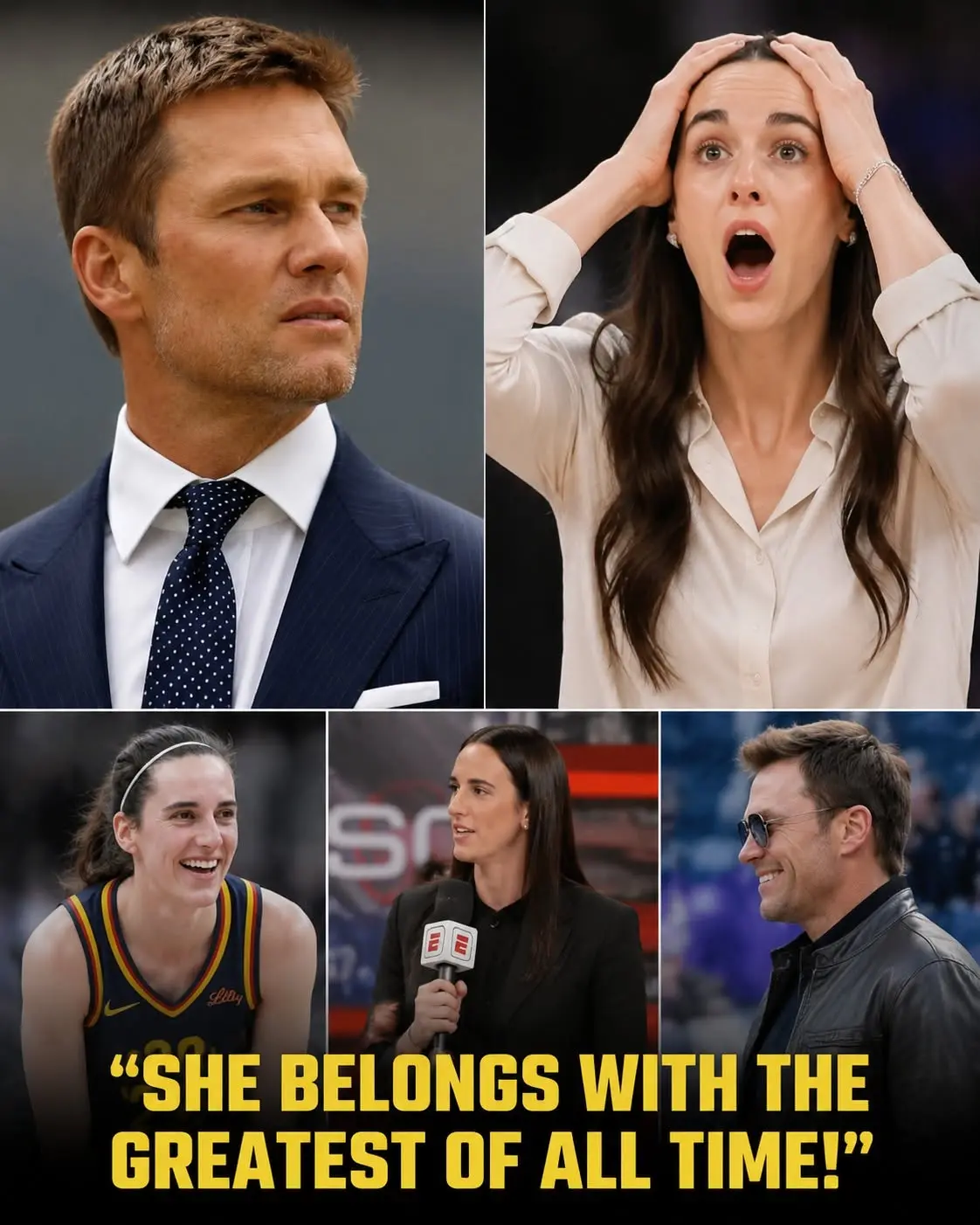 🚨🏀 “SHE IS ALREADY AMONG THE IMMORTALS!” — TOM BRADY STUNS THE SPORTS WORLD WITH A POWERFUL TRIBUT