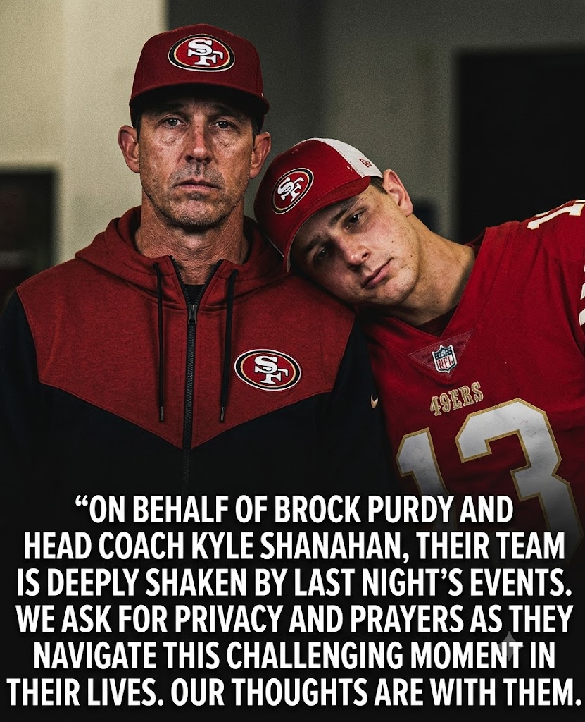 HEARTBREAK ACROSS THE NFL WORLD: SAN FRANCISCO 49ERS HEAD COACH KYLE SHANAHAN SHARES AN EMOTIONAL RE