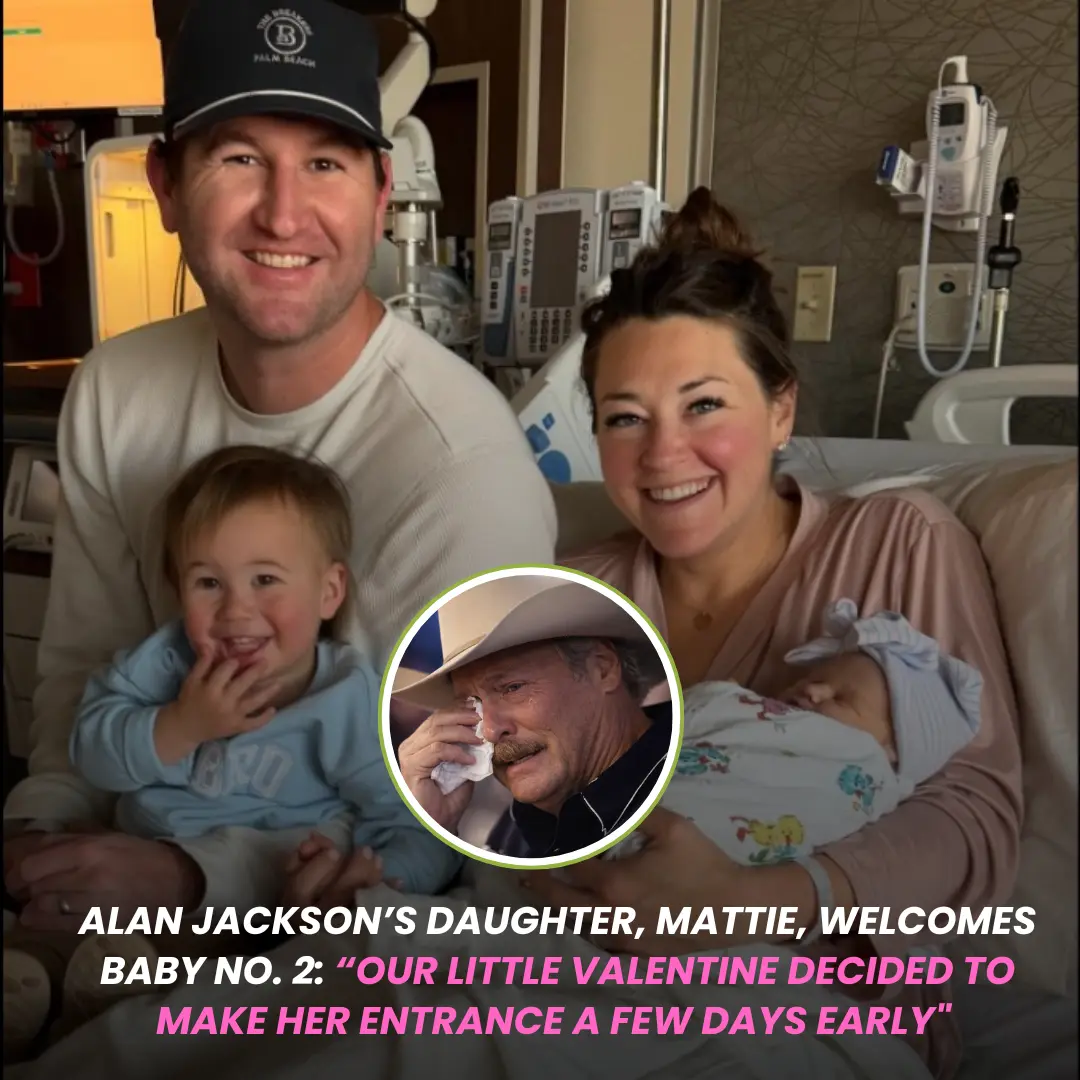 Alan Jackson is a grandfather again! His daughter, Mattie Jackson Smith, and her husband, Connor Smi