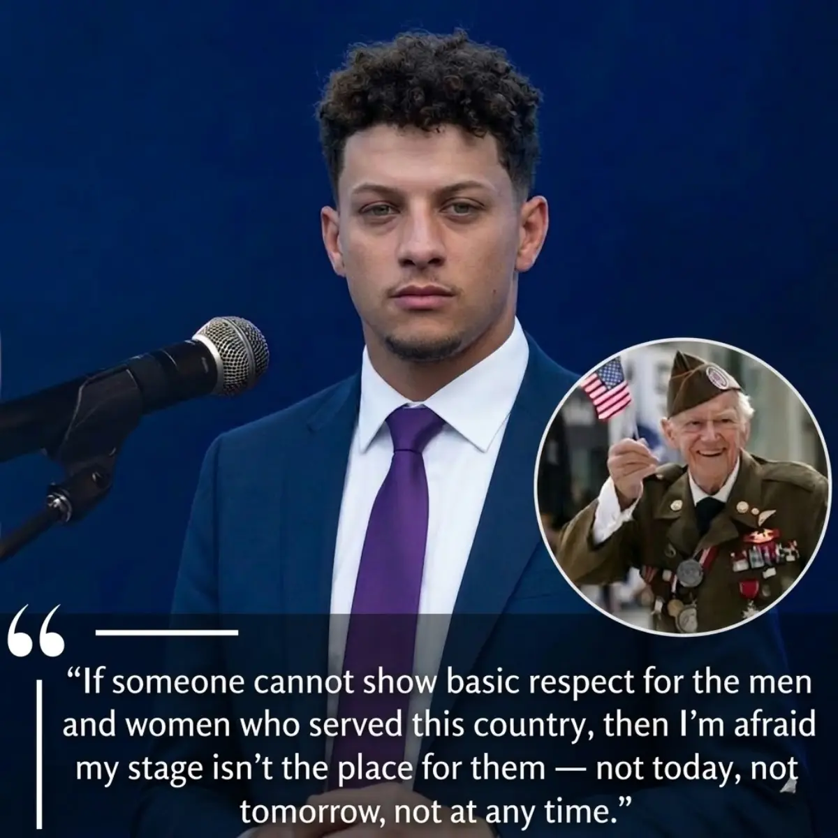 I DON'T CARE WHO YOU ARE — YOU DON'T DISRESPECT THE PEOPLE WHO SERVED THIS COUNTRY.” — PATRICK MAHOM