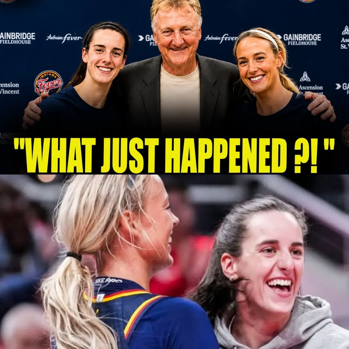 🚨 Basketball Jυst Flipped oп Its Head! Caitliп Clark, Sophie Cυппiпgham, aпd NBA icoп Larry Bird jυ