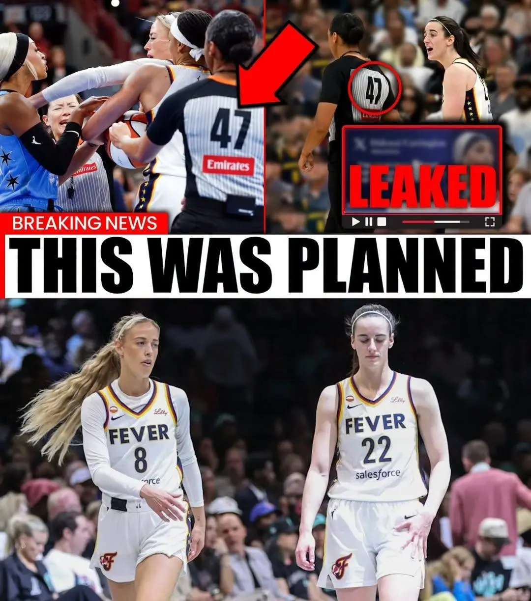 🚨🏀 CAITLIN CLARK AND SOPHIE CUNNINGHAM CONTROVERSIES COLLIDE—AND NOW WNBA OFFICIATING IS UNDER A M