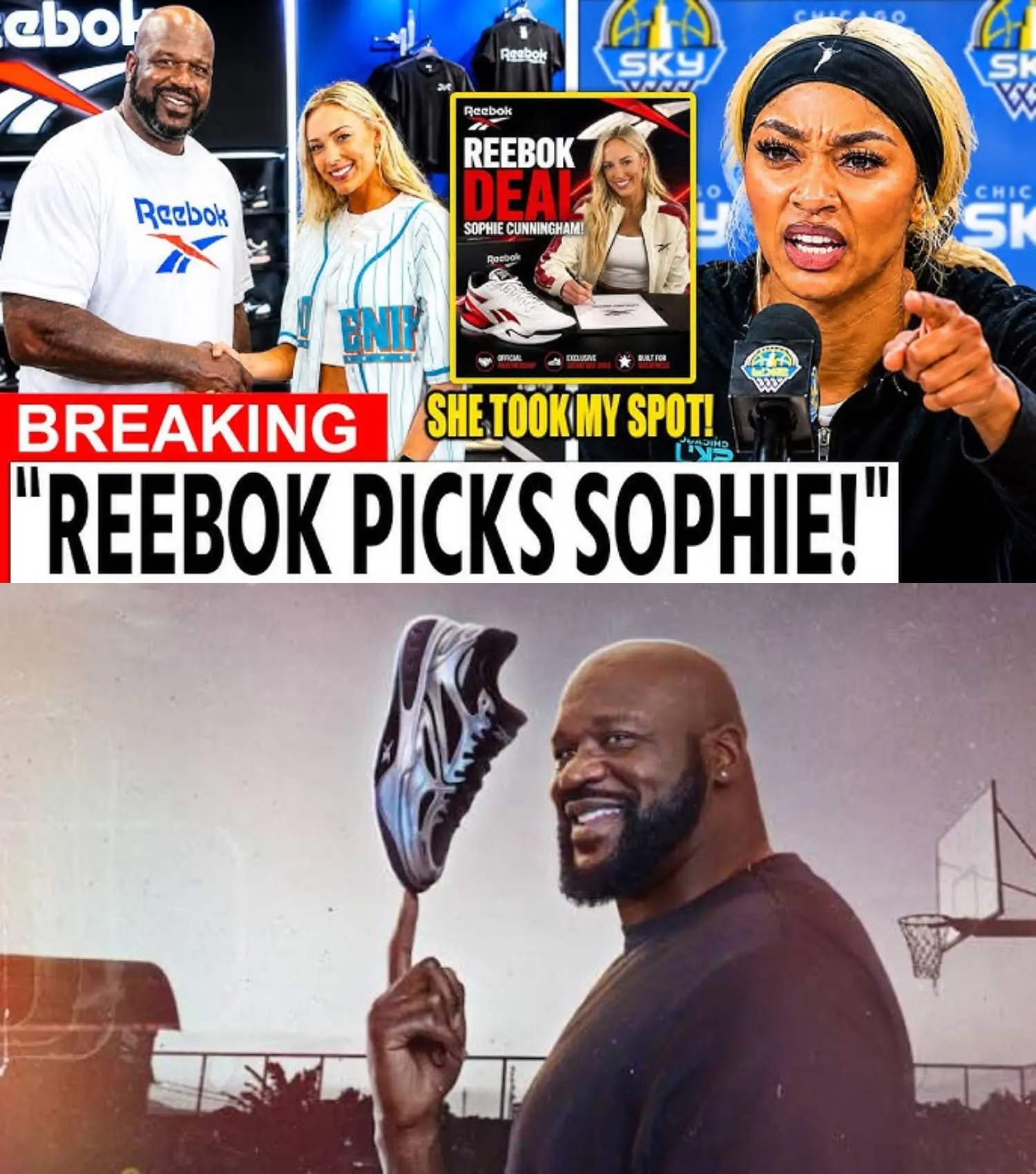 🚨 “SHE TOOK MY SPOT!” — A VIRAL CLAIM INVOLVING SOPHIE CUNNINGHAM, DJ CARRINGTON AND REEBOK JUST SE