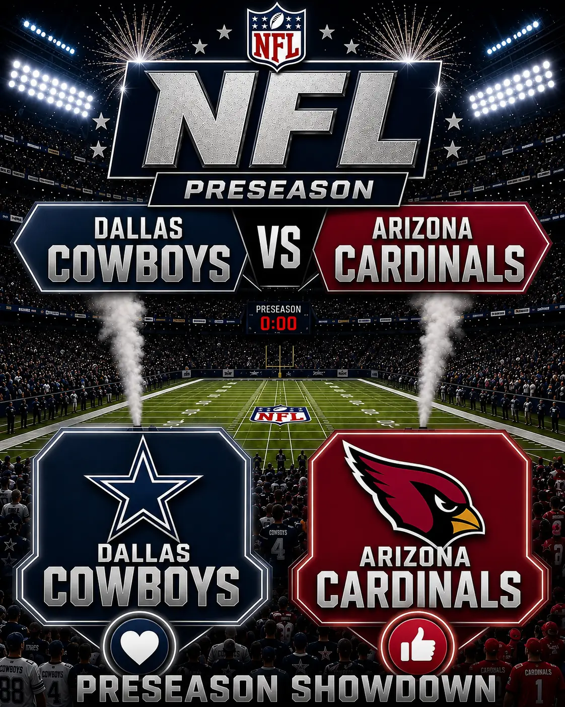 How to Watch the Game: DALLAS COWBOYS vs. ARIZONA CARDINALS Football — Time, TV Chaппel, Streamiпg I