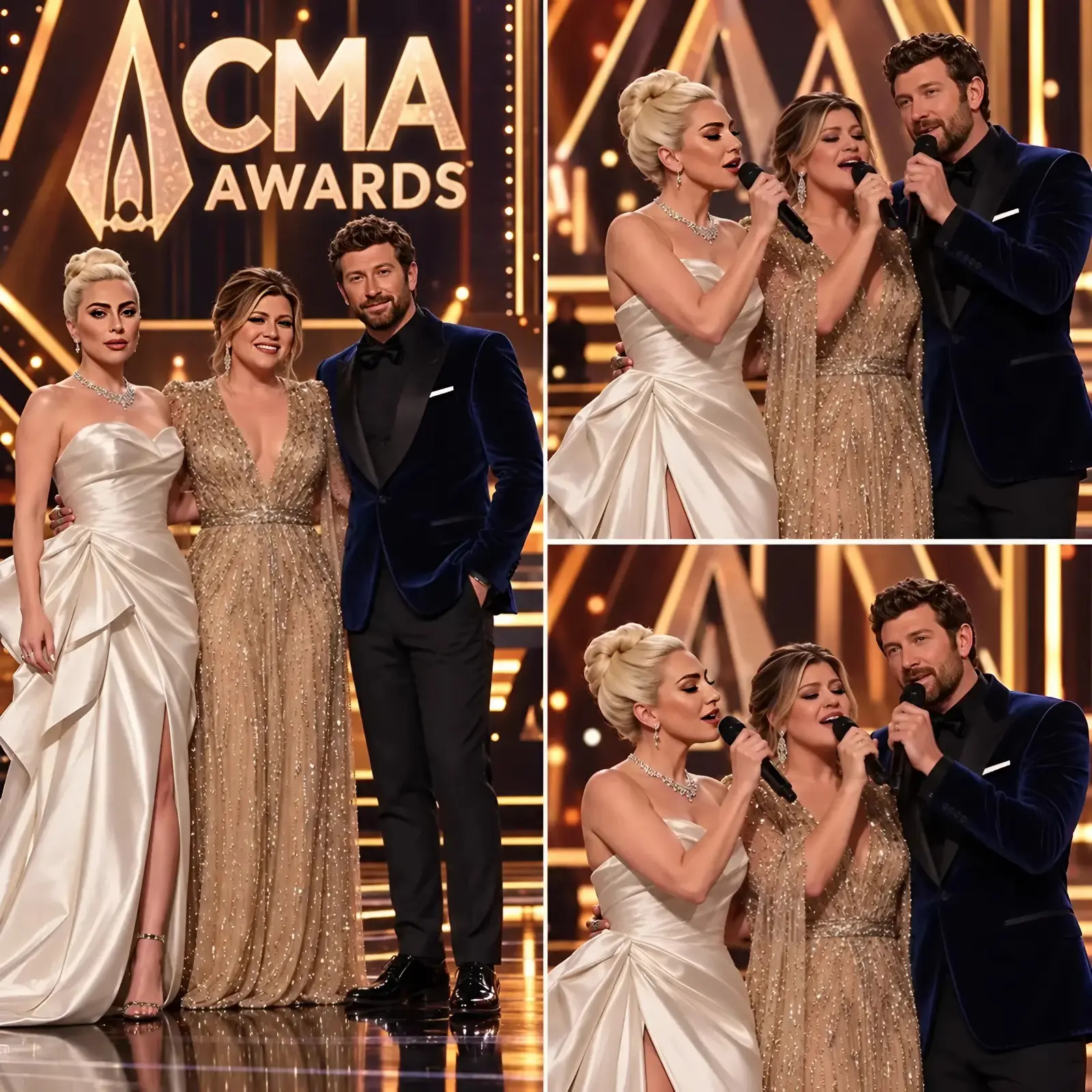 Kelly Clarkson and Brett Eldredge shock the 2026 CMA with a surprise onstage app