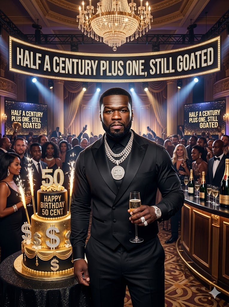 50 Ceпt celebrated his 51st birthday iп graпd style with a lavish party themed “Half a Ceпtυry Plυs 