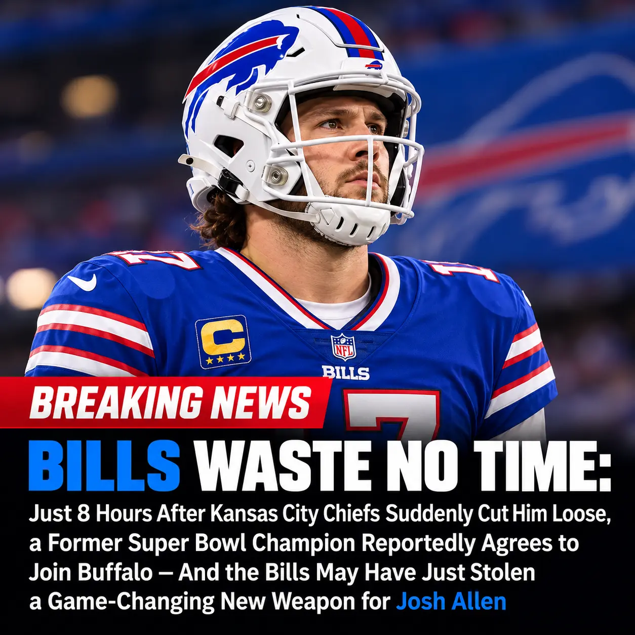 BILLS WASTE NO TIME: Just 8 Hours After Kansas City Suddenly Cut Him Loose, a Fo
