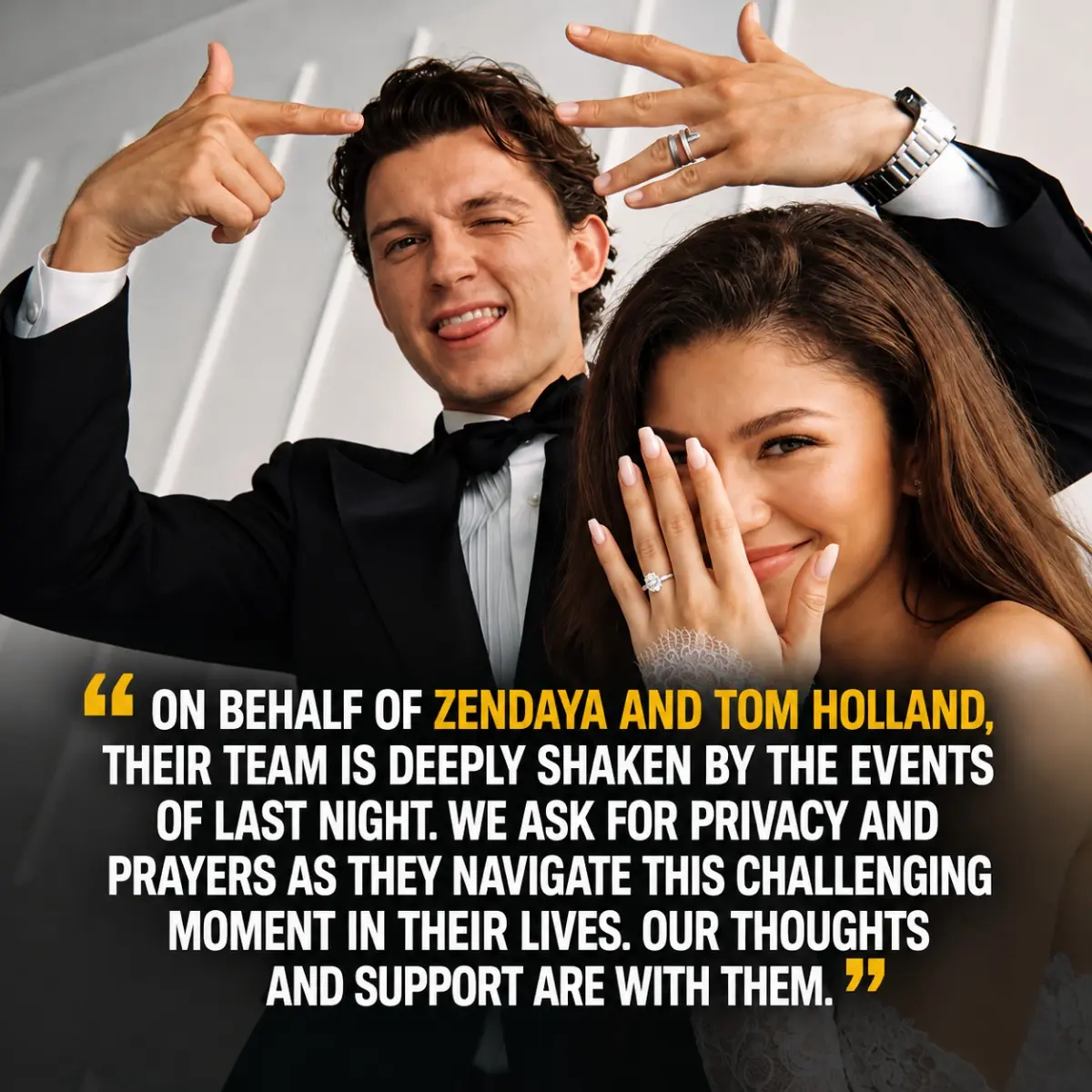💔🚨 HOLLYWOOD LEFT SPEECHLESS: ZENDAYA'S EMOTIONAL 13-WORD MESSAGE ABOUT TOM HOLLAND REVEALS THE ON