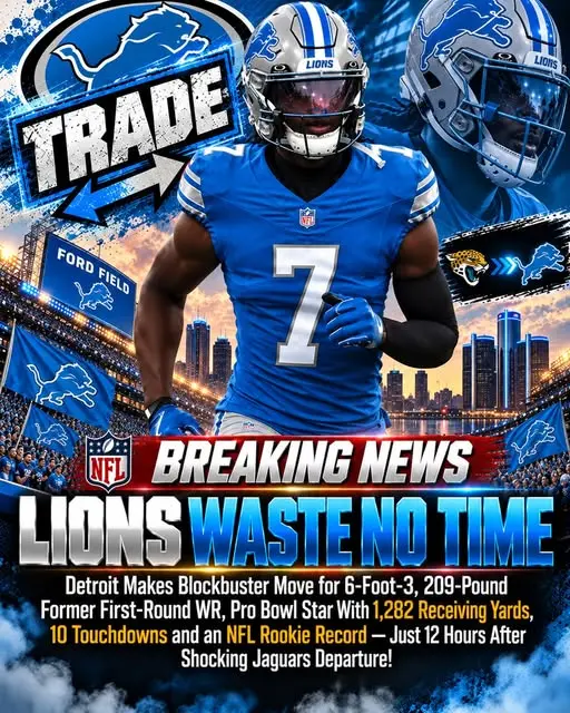 LIONS WASTE NO TIME: Detroit Makes Blockbuster Move for 6-Foot-3, 209-Pound Former First-Round WR, P