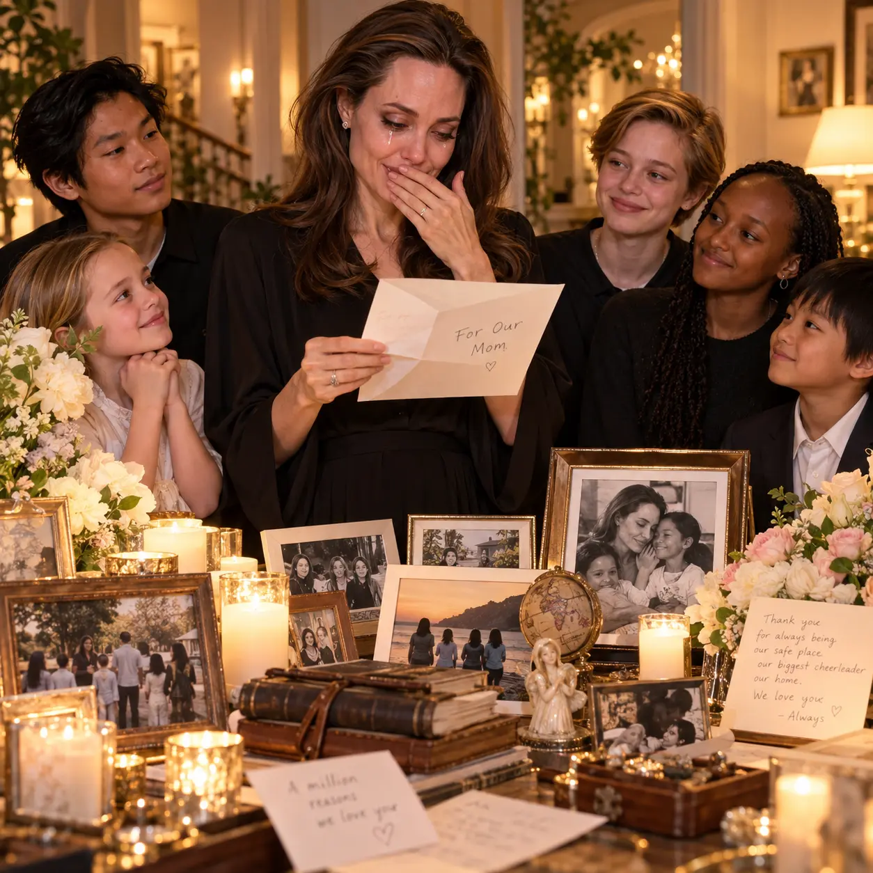 ANGELINA JOLIE RETURNS HOME TO AN UNEXPECTED SURPRISE FROM HER CHILDREN — BUT WHAT SHE DISCOVERS LEA