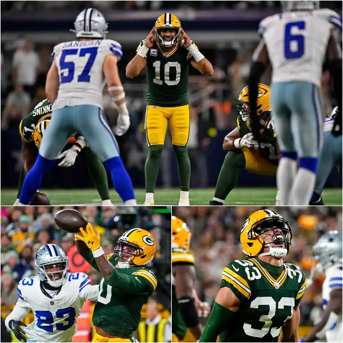 PACKERS AND COWBOYS GET INTO A HEATED ON-FIELD CONFRONTATION BEFORE SUNDAY NIGHT FOOTBALL EVEN BEGIN