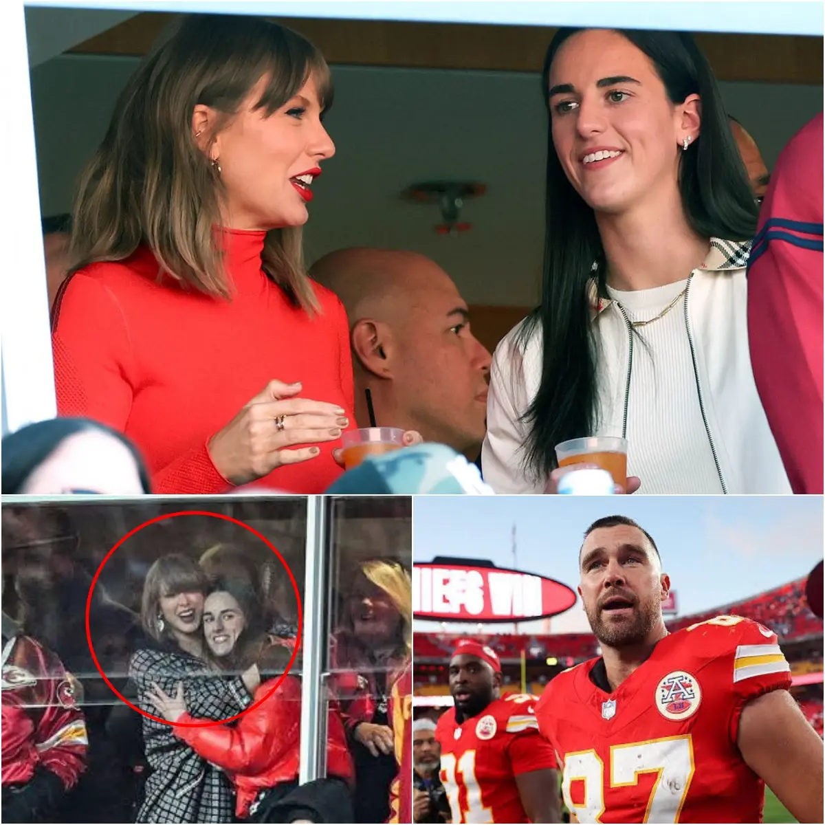 🚨 TAYLOR SWIFT AND CAITLIN CLARK STEAL THE SHOW AT ARROWHEAD! Taylor Cheers on Husband Travis Kelce