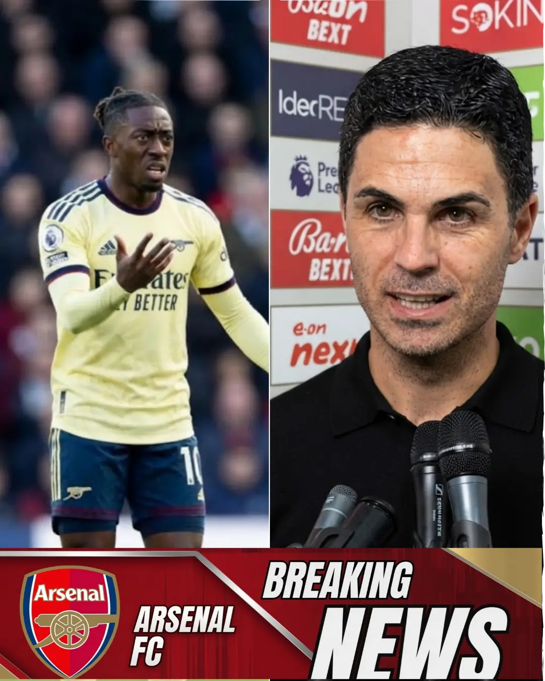 Mikel Arteta explains Eberechi Eze substitution in brutal public message to Arsenal star...