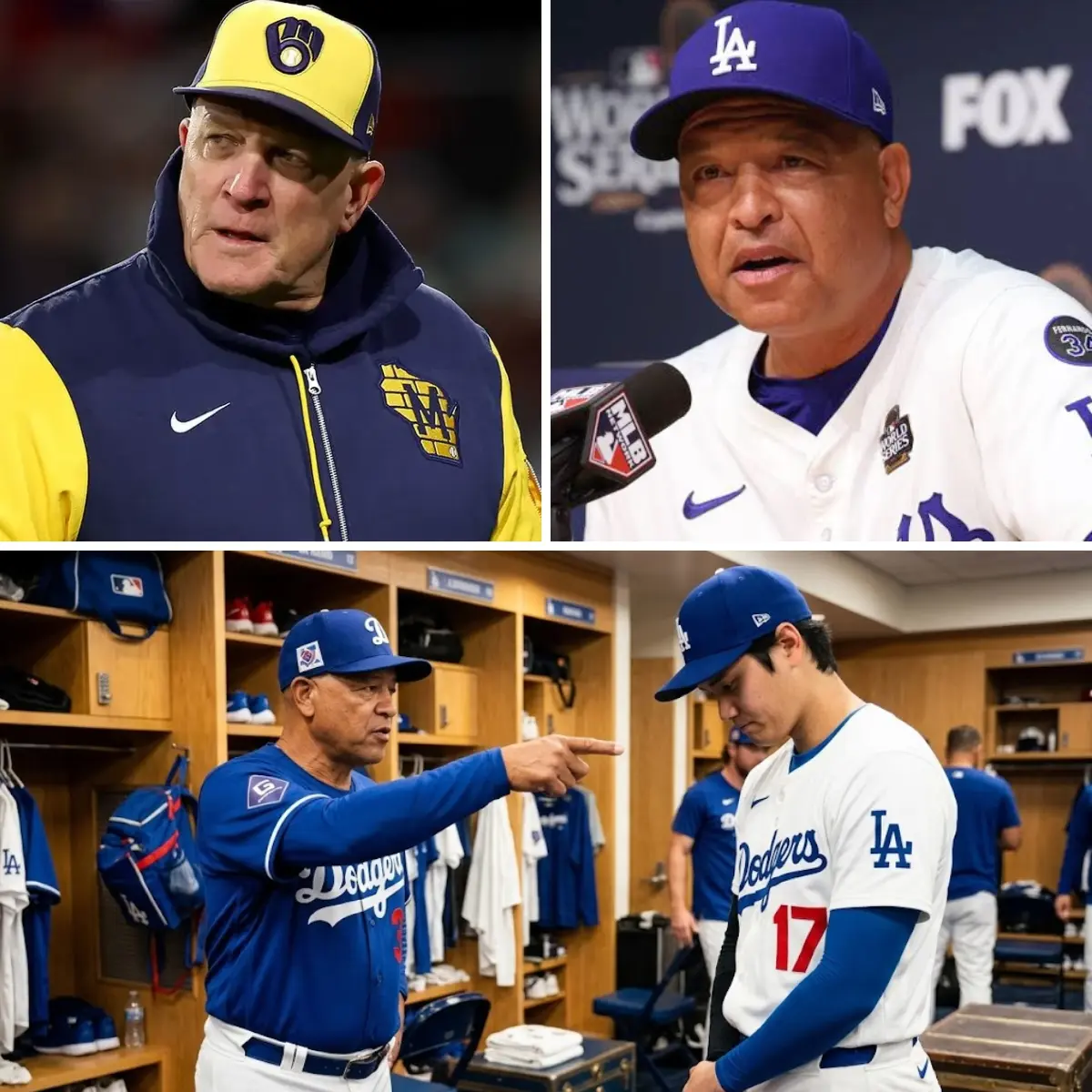 HE CHEATED!” Just seconds after the shocking 4-6 loss at Dodger Stadium against the Milwaukee Brewer