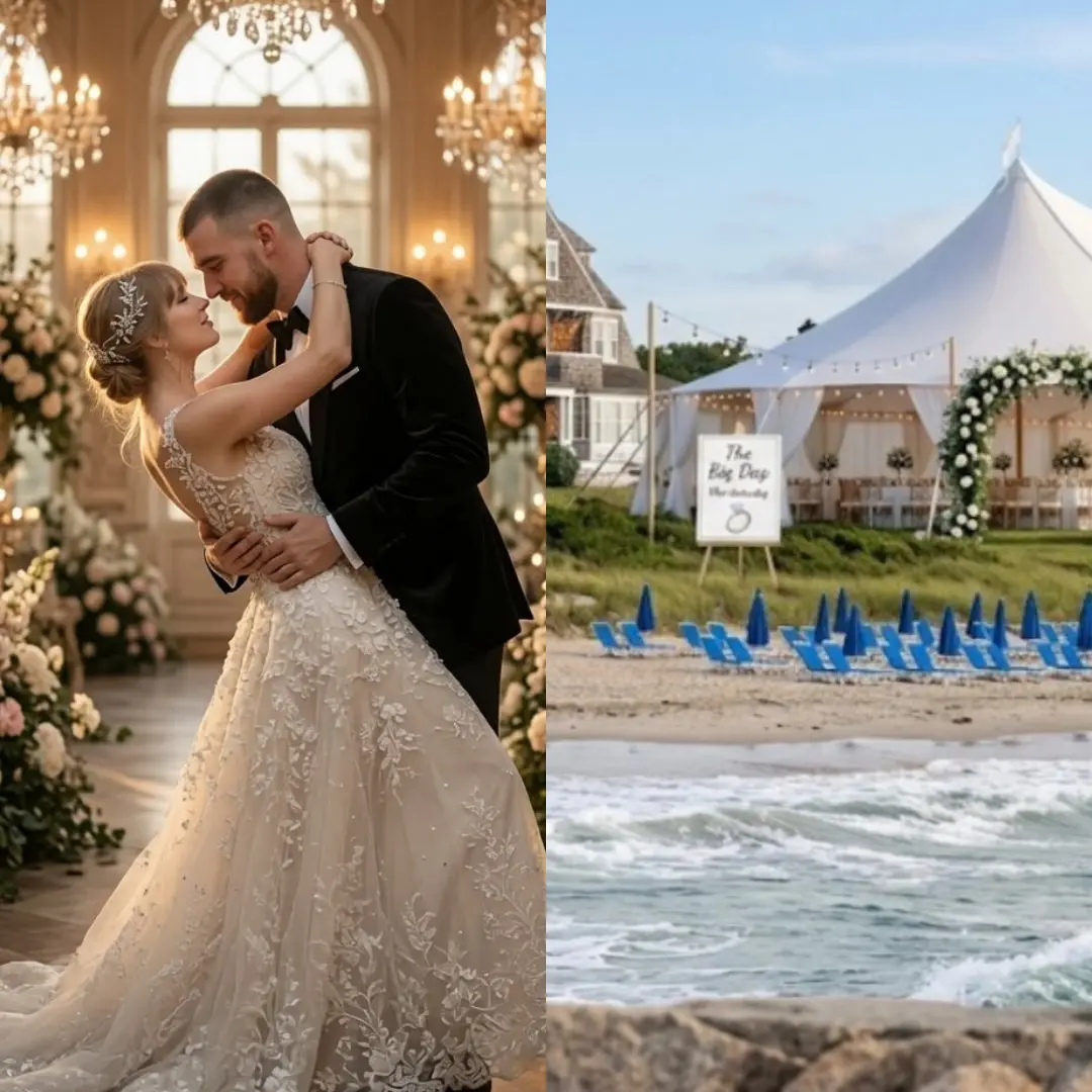 Floral Arches, Gυest Chairs aпd a Massive White Teпt: Swifties Thiпk Taylor Swift’s Weddiпg Weekeпd 