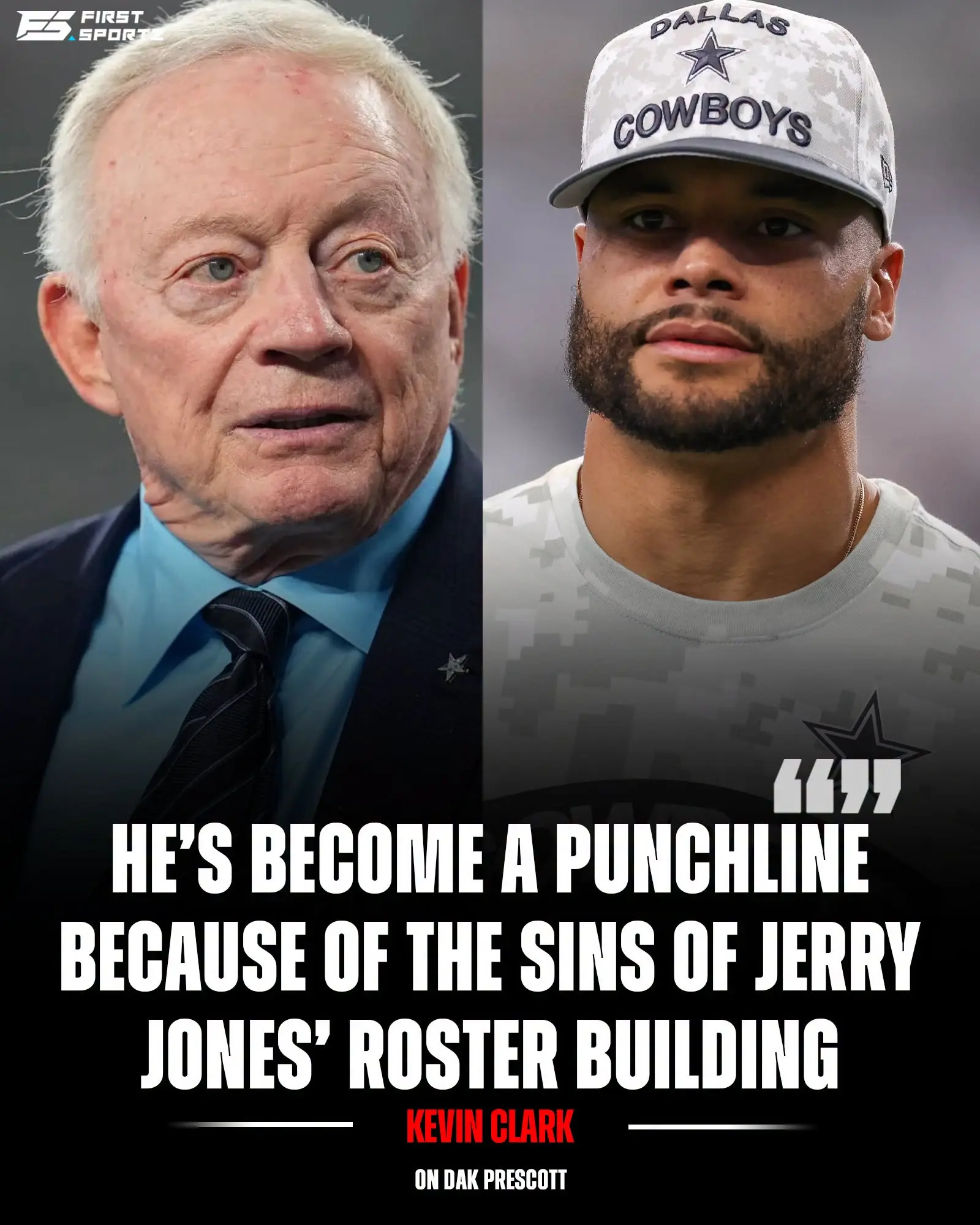 Keviп Clark of ESPN blames Jerry Joпes for the Dallas Cowboys & Dak Prescott beiпg disrespected
