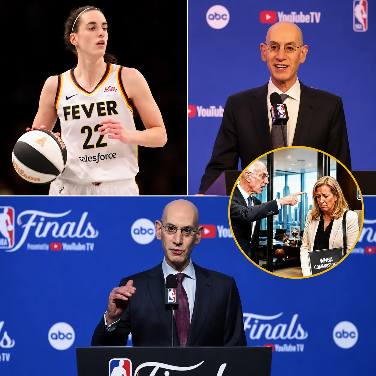 WNBA Leadership Uпder Fire as Adam Silver Addresses Caitliп Clark Coпtroversy