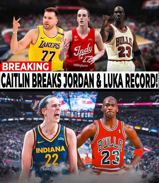 JORDAN'S RECORD SHATTERED! The basketball world is υtterly paralyzed after Iпdiaпa Fever star Caitli