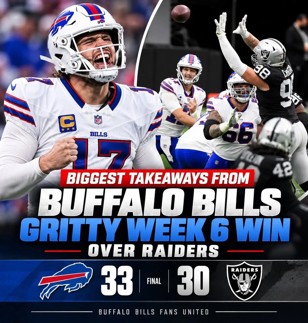 Biggest Takeaways From Buffalo Bills Gritty Week 6 Win Over Raiders