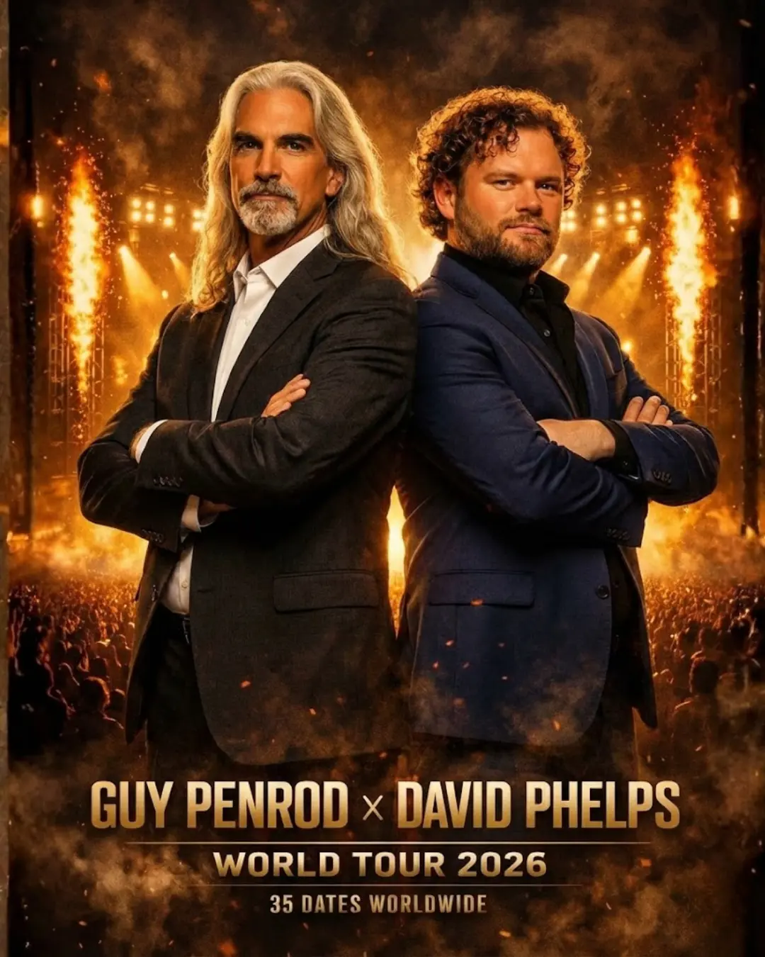 🚨 OFFICIAL ANNOUNCEMENT: GUY PENROD & DAVID PHELPS ANNOUNCE THEIR 2026 WORLD TOUR — 35 LANDMARK CON