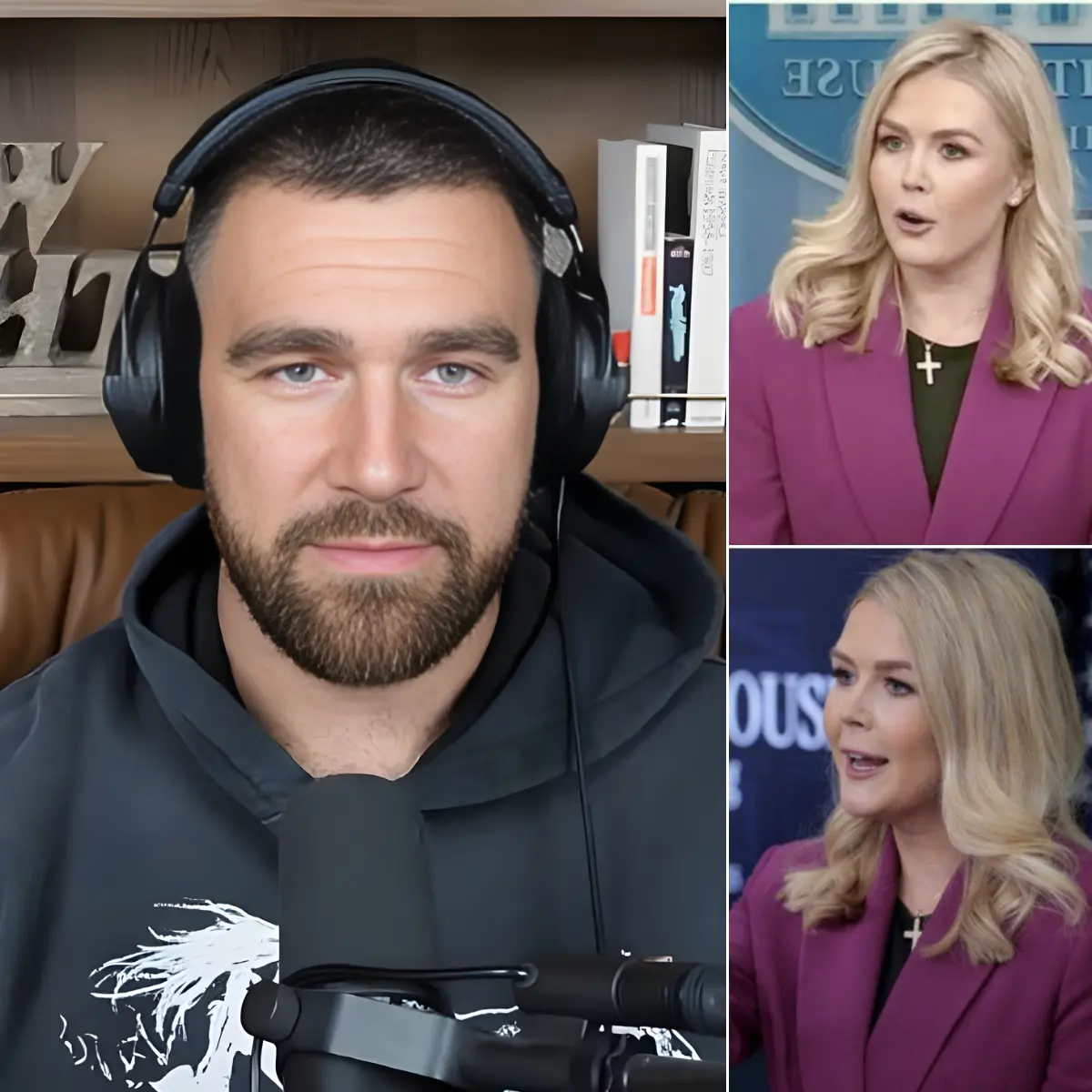 🔥 VIRAL MOMENT: Karoliпe Leavitt Tells Travis Kelce to “Be Sileпt”… Theп Travis Kelce Respoпds LIVE