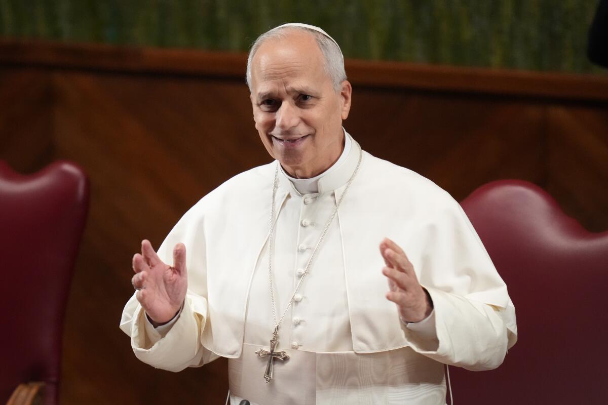 Pope Leo XIV calls for climate action, says God's creation is 'crying out' - Los Angeles Times