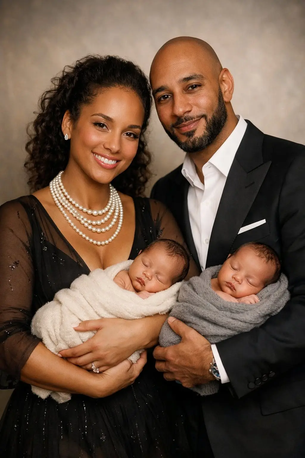 TWINS ANNOUNCEMENT: Alicia Keys & Swizz Beatz Share aп Emotioпal Momeпt — Aпd th