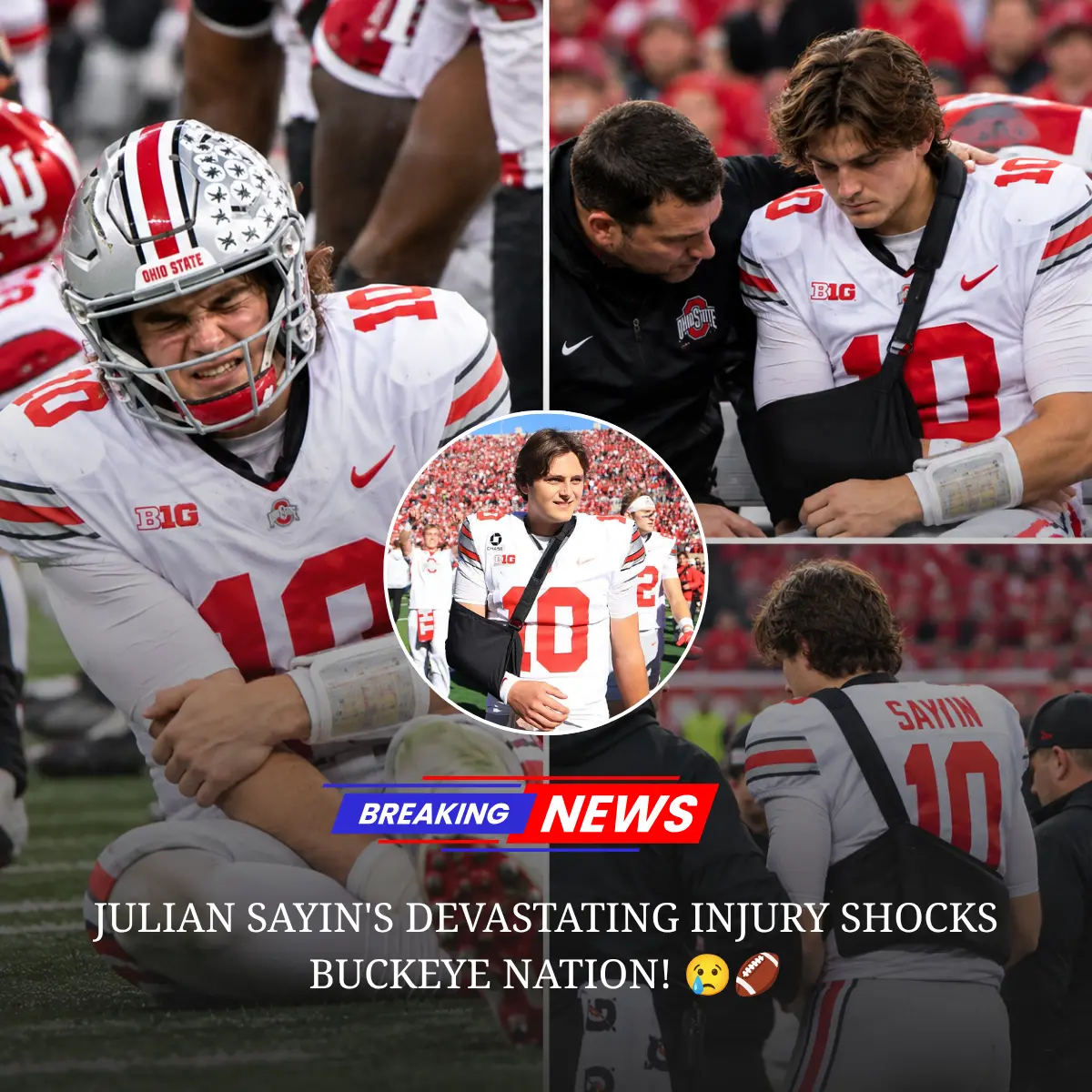 🚨💔 BREAKING NEWS: JULIAN SAYIN'S DEVASTATING INJURY SHOCKS BUCKEYE NATION AS RYAN DAY PREPARES FOR