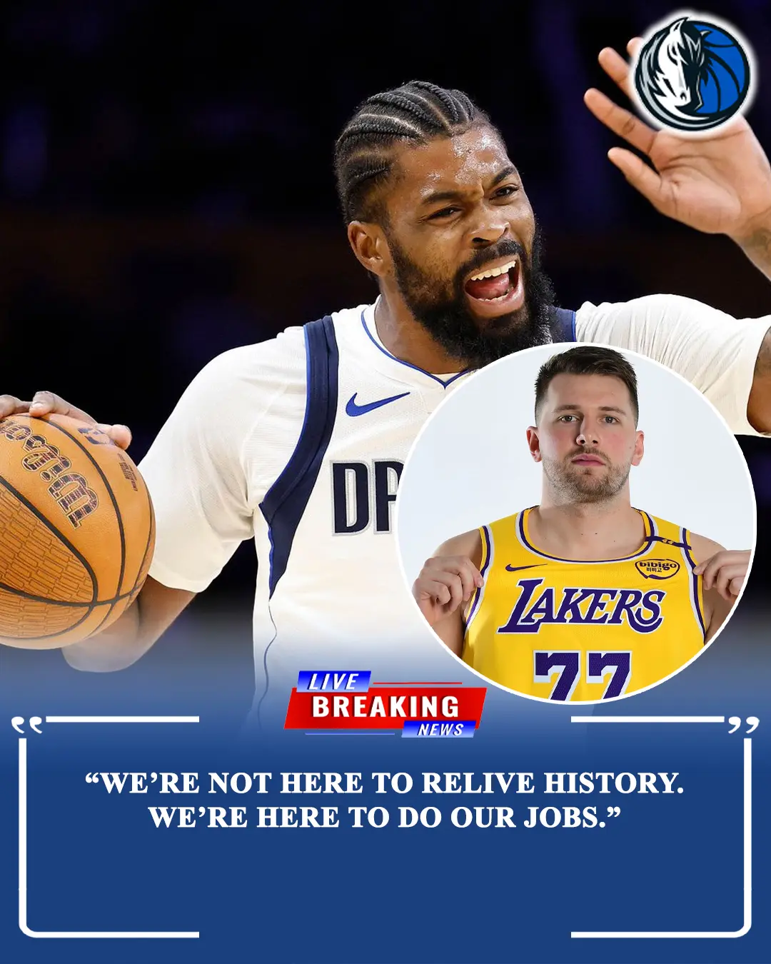 Naji Marshall urges Mavericks not to focus on past before Luka Doncic-Lakers game
