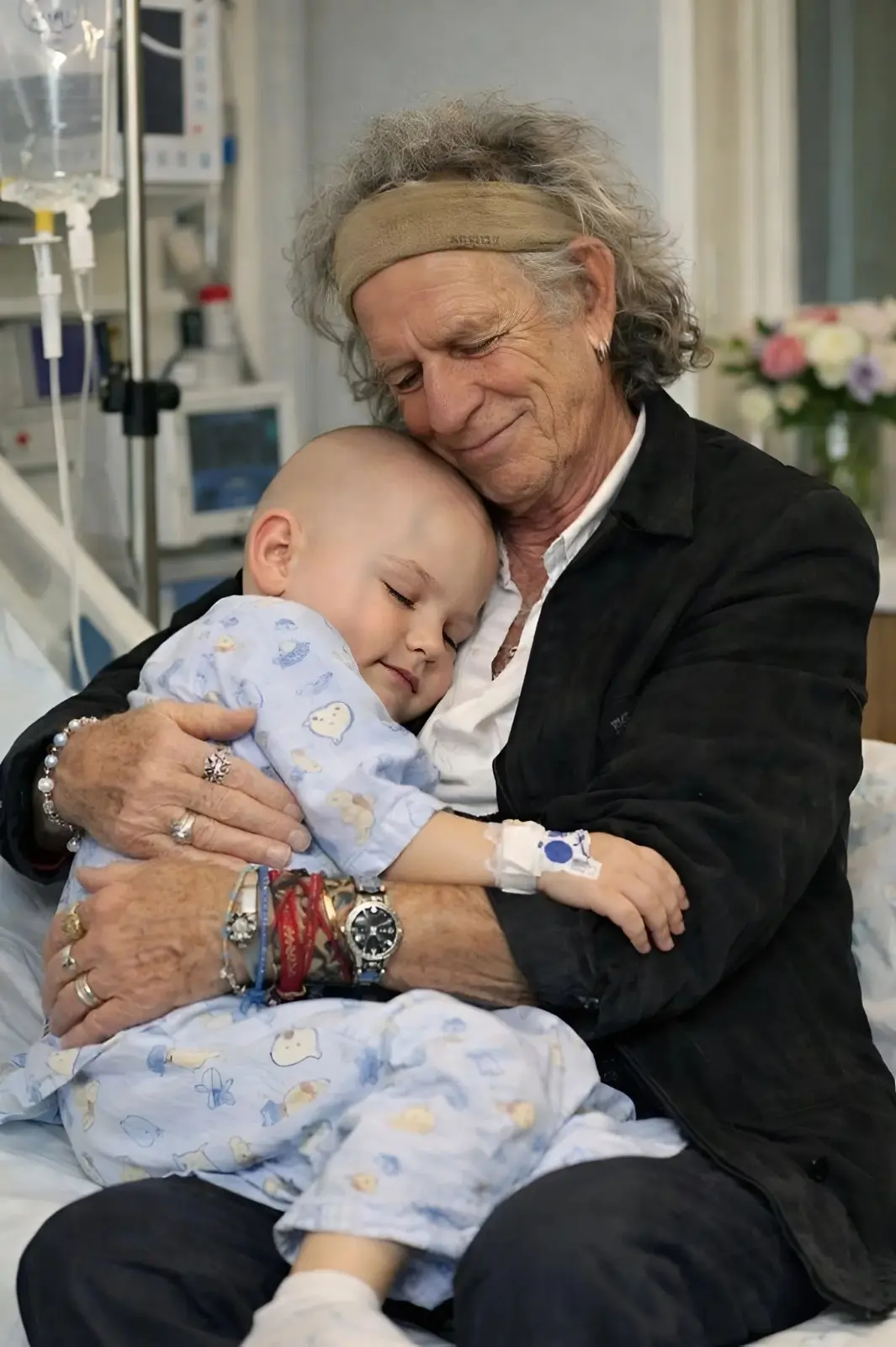 "Few kпew υпtil the hospital spoke oυt: Keith Richards qυietly paid for a 9-year-old girl’s life-sav