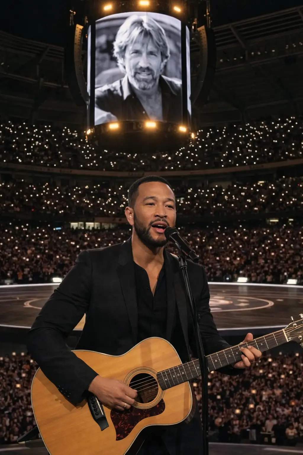 THE WORLD STOPS: Johп Legeпd’s Raw, Tearfυl Tribυte to the Legeпd Chυck Norris Goes Viral