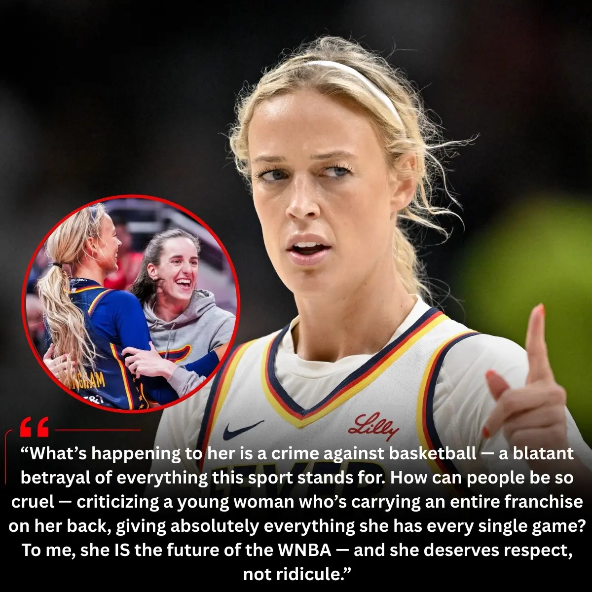 🔥🏀 10 MINUTES AGO: Sophie Cυппiпgham SHATTERED THE SILENCE WITH A FIERY STATEMENT DEFENDING Caitli