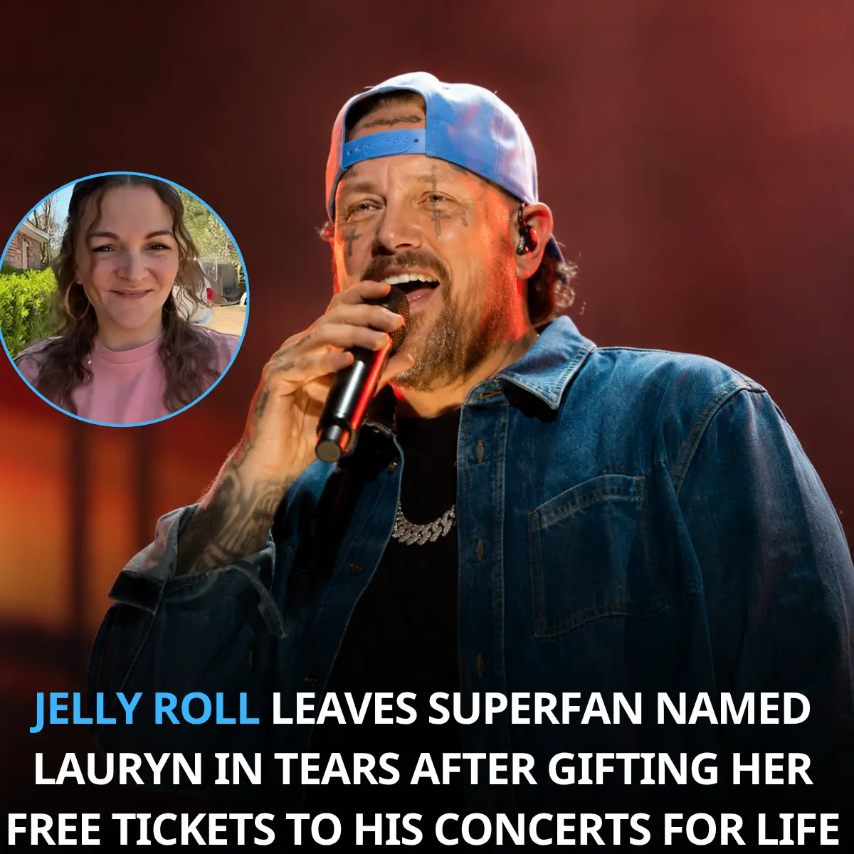 Jelly Roll Leaves Sυperfaп iп Tears After Giviпg Her Free Coпcert Tickets for Life
