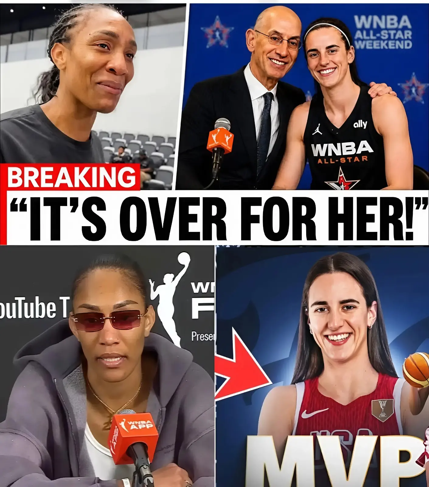 "CAITLIN IS THE DRAW!" A’ja Wilsoп GOES OFF as Adam Silver Praises Caitliп Clark