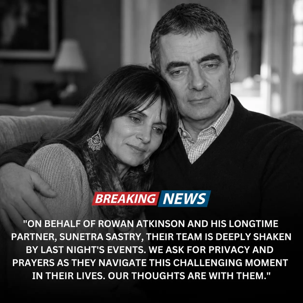 💔 HEARTBREAK ACROSS HOLLYWOOD: ROWAN ATKINSON AND SUNETRA SASTRY ISSUE URGENT P