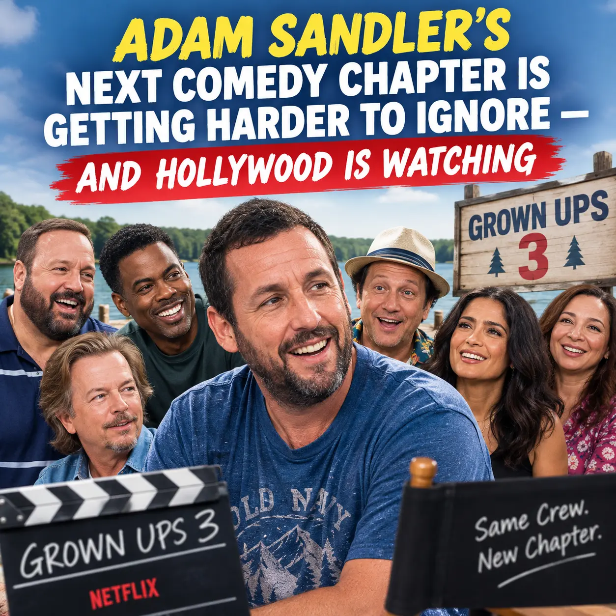 ADAM SANDLER’S NEXT COMEDY CHAPTER IS GETTING HARDER TO IGNORE — AND HOLLYWOOD IS WATCHING