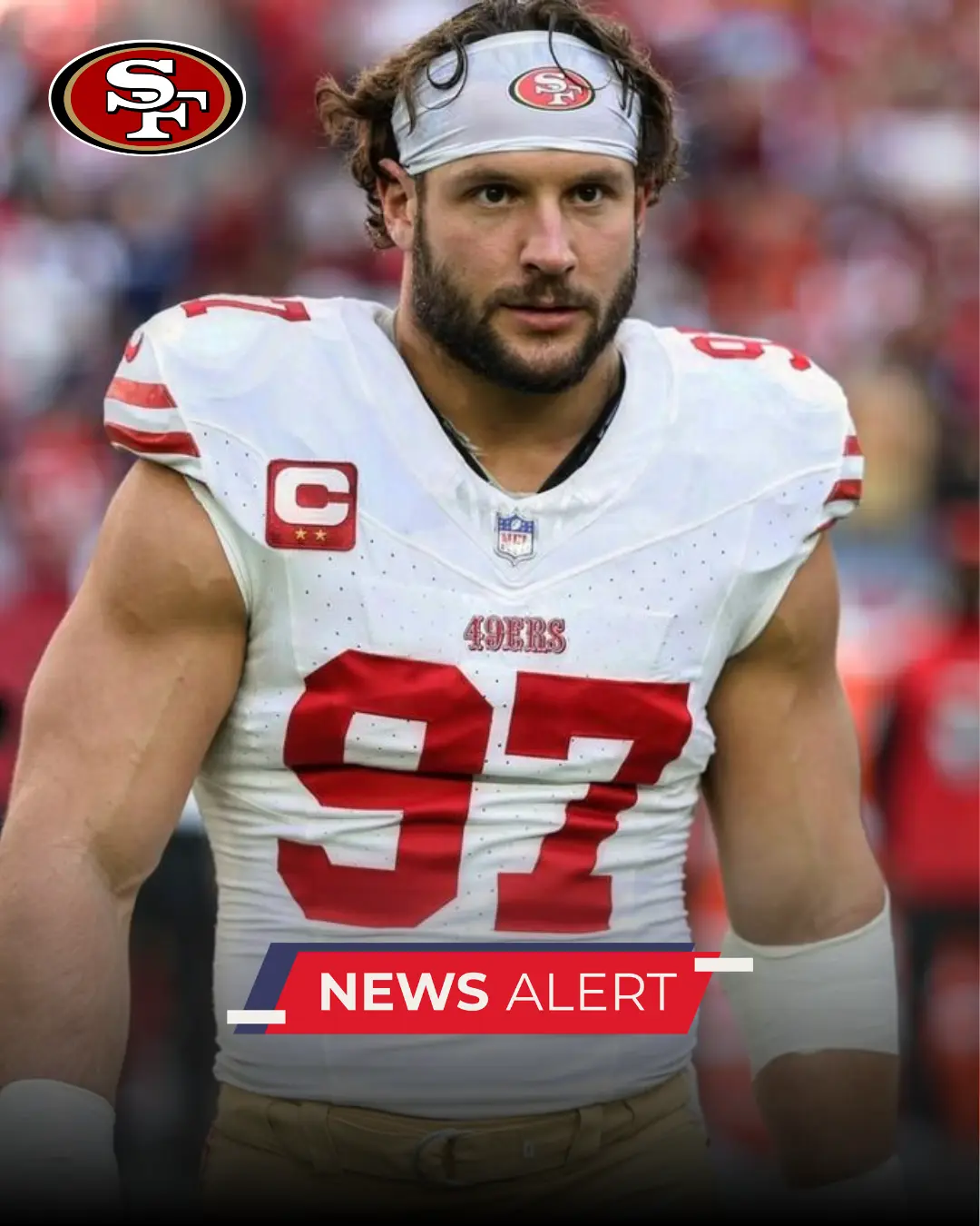 BREAKING: The latest update on Nick Bosa’s injury is exactly what 49ers fans have been fearing..
