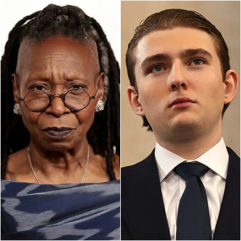 WHOOPI GOLDBERG STUNS THE ROOM WITH POWERFUL RESPONSE AFTER ALLEGED REMARK FROM BARRON TRUMP